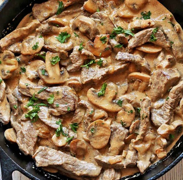 Beef Stroganoff