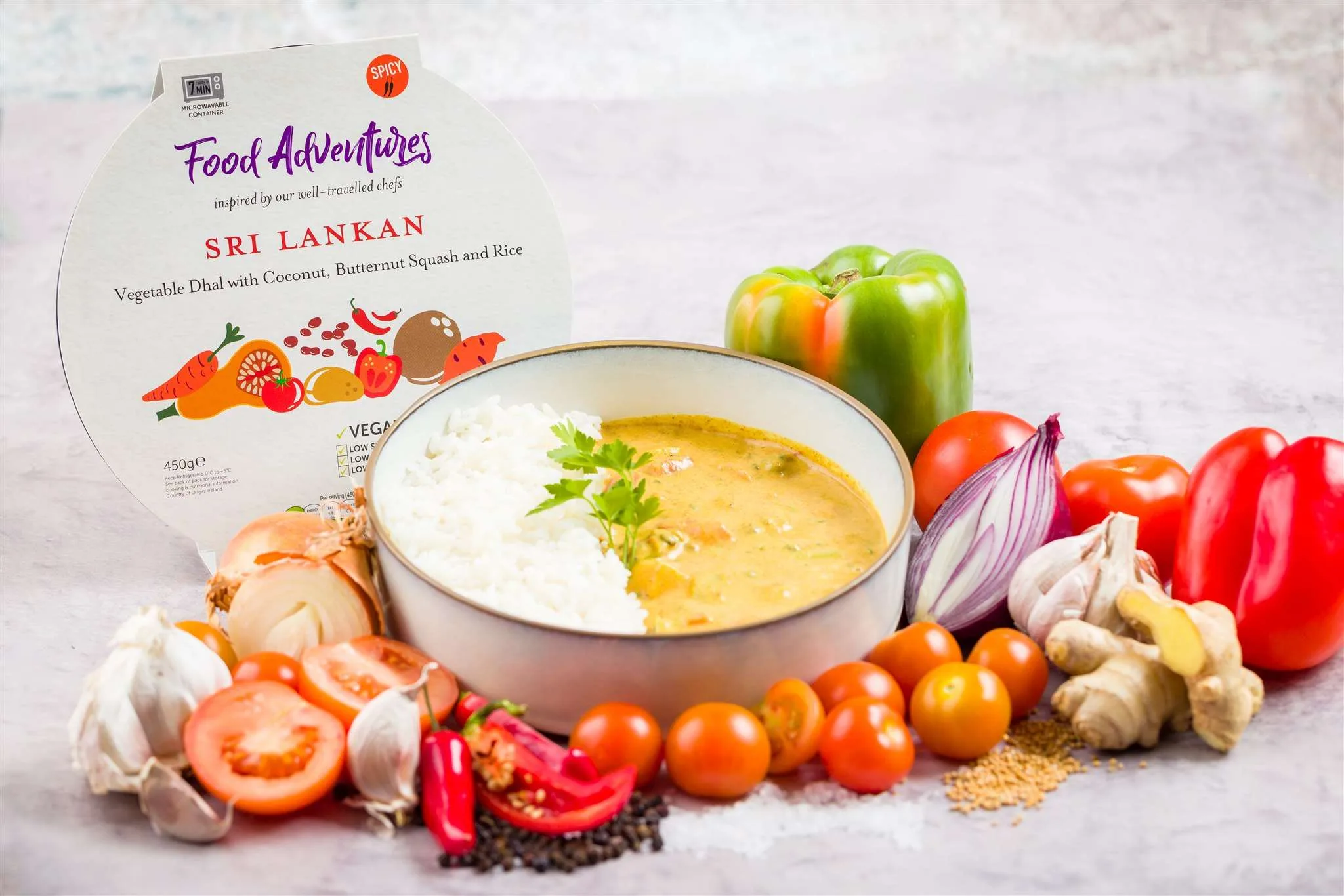 Sri Lankan Vegetable Dhal with Rice