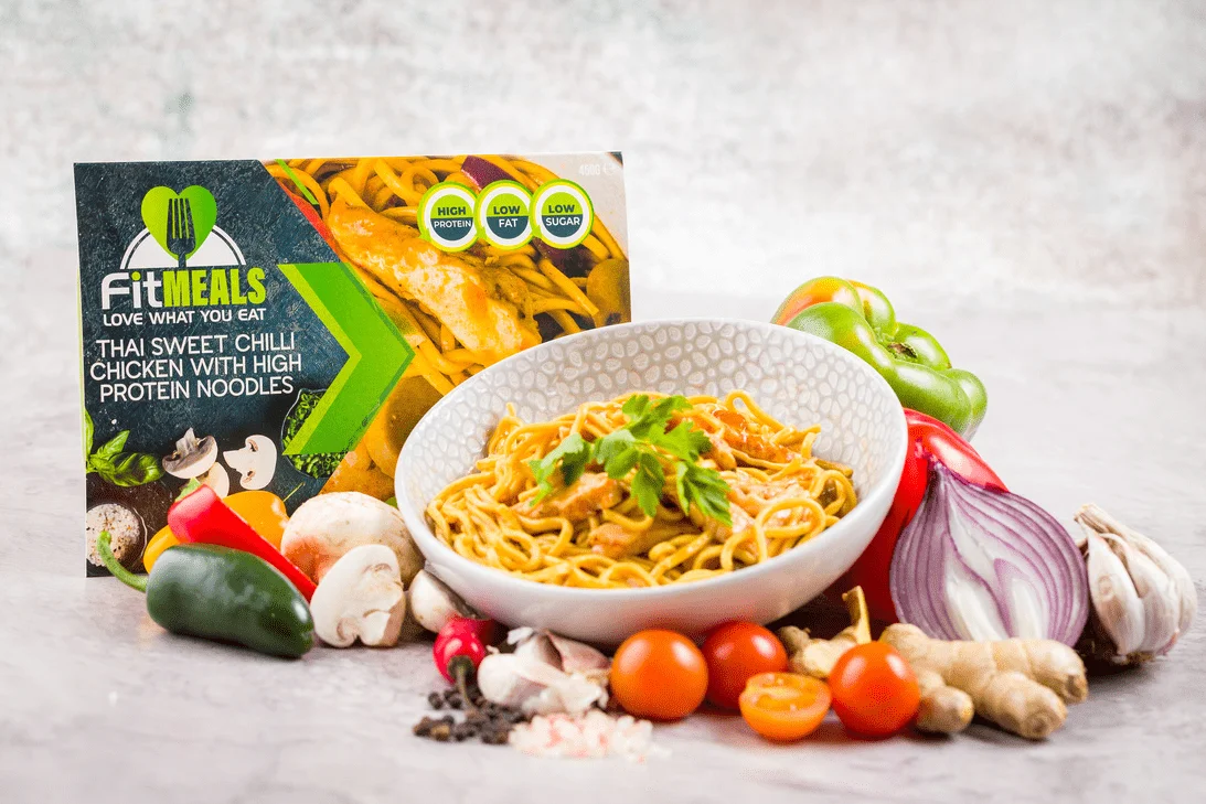 THAI SWEET CHILLI CHICKEN WITH HIGH PROTEIN NOODLES